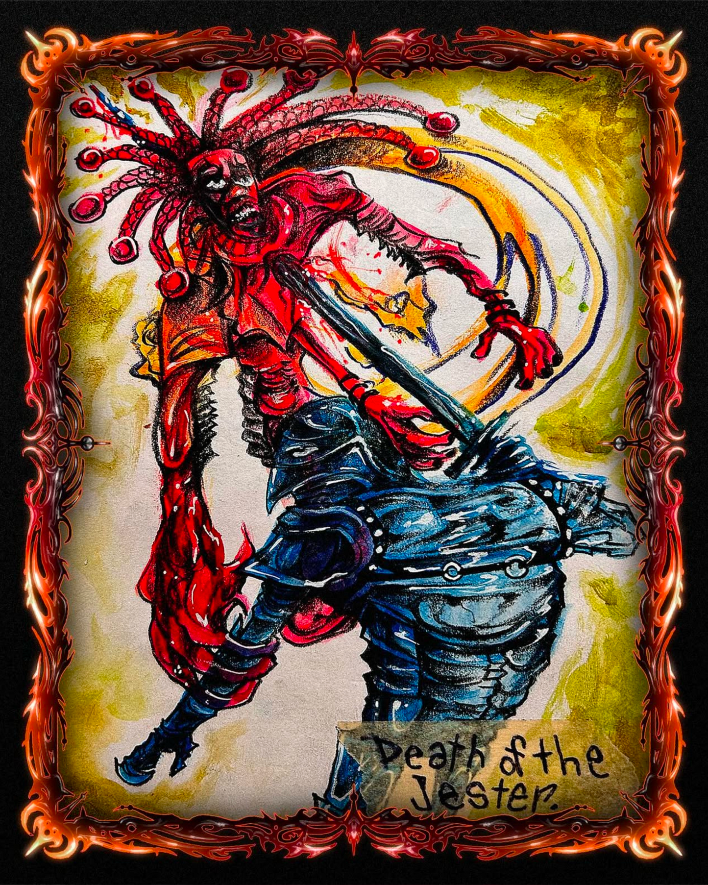 DEATH OF JESTER PRINT