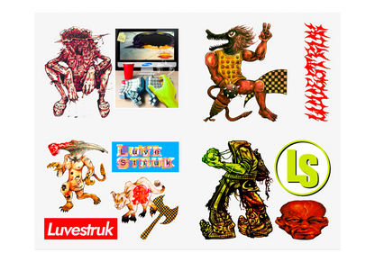 LUVESTRUK STICKER SHEET