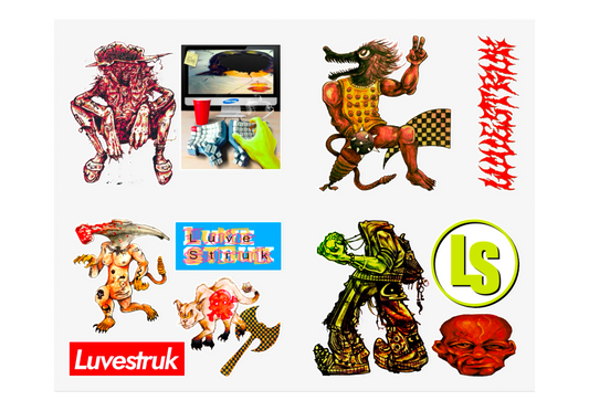 LUVESTRUK STICKER SHEET